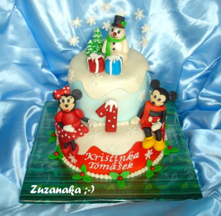 Mickey a Minnie v zime (4,6 kg)